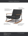 Modern Teak Outdoor Rocking Chair