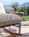Modern Teak Outdoor Rocking Chair