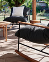 Modern Teak Outdoor Rocking Chair