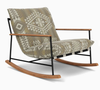 Modern Teak Outdoor Rocking Chair