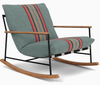 Modern Teak Outdoor Rocking Chair